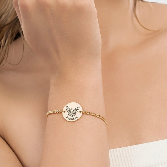 Pulsera personalizada con rostro de mascota