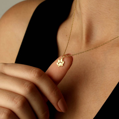 Collar personalizado con huella y nombre