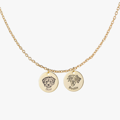 Collar personalizado con rostro de mascota