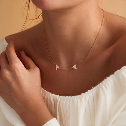 Collar personalizado con corazón grabado