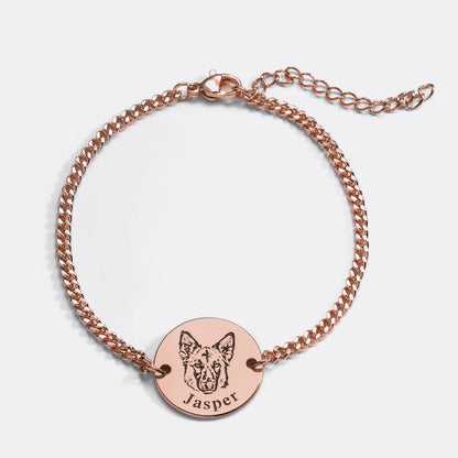 Pulsera personalizada con rostro de mascota