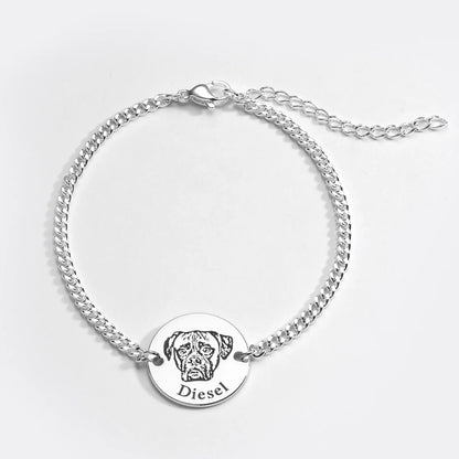 Pulsera personalizada con rostro de mascota